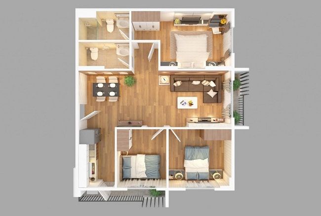 Thiết kế căn hộ 2