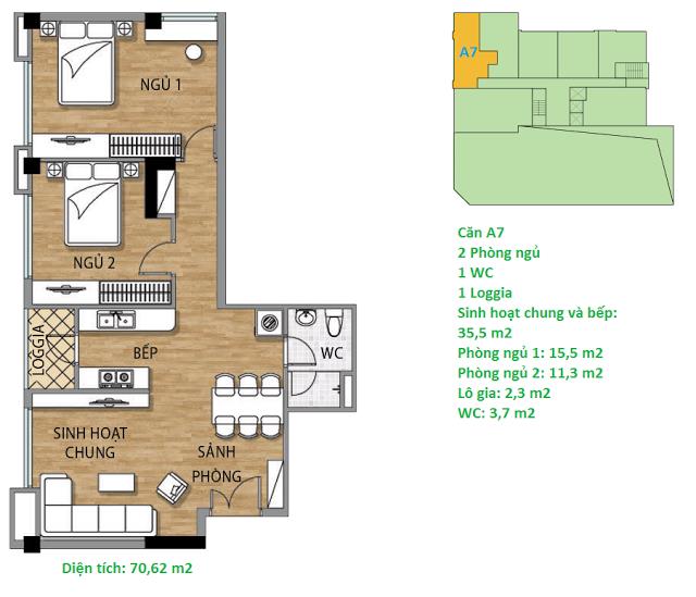 Thiết kế căn hộ A7