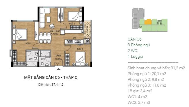 Thiết kế căn hộ C6