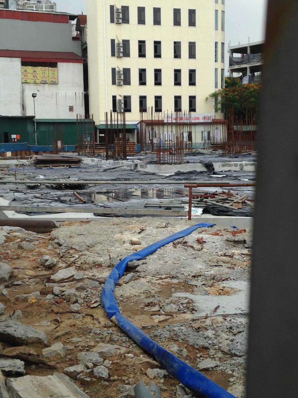 Đang thi công và hoàn thiện phần móng