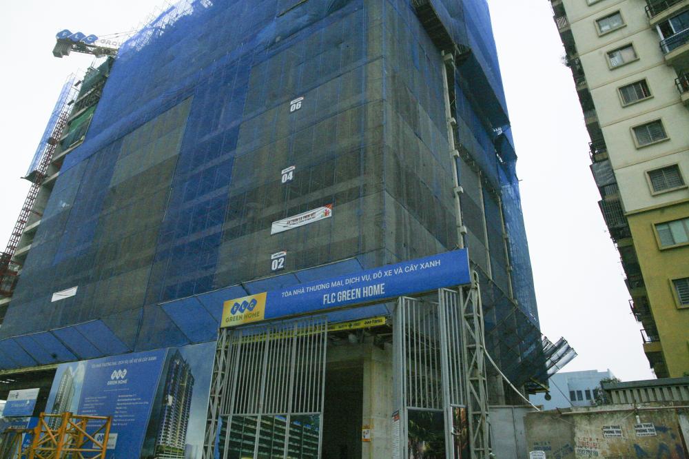 Dự án đang thi công tới mặt sàn tầng 13