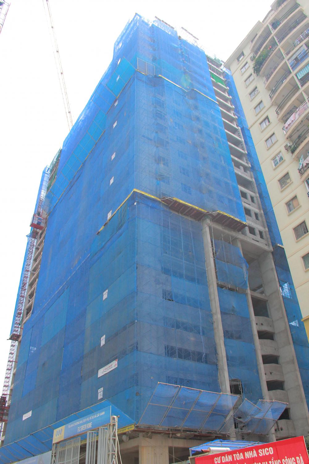 Dự án đang thi công tới tầng 22