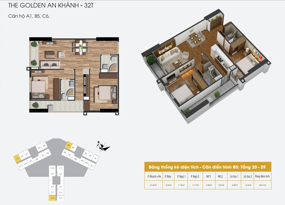 Thiết kế căn hộ A1