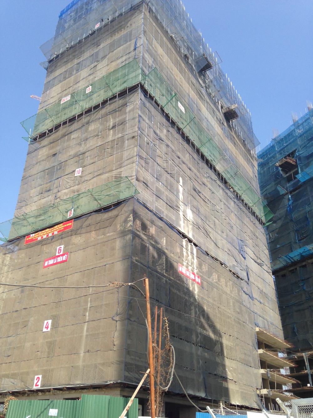 Dự án đang thi công tới mặt sàn tầng 24