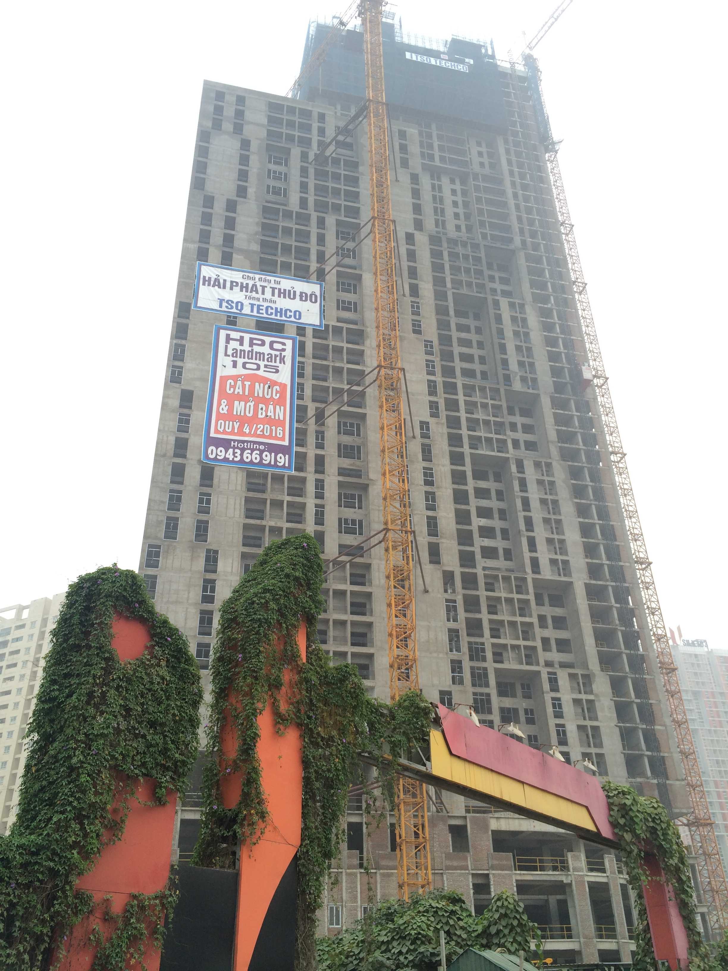 Dự án đã cất nóc