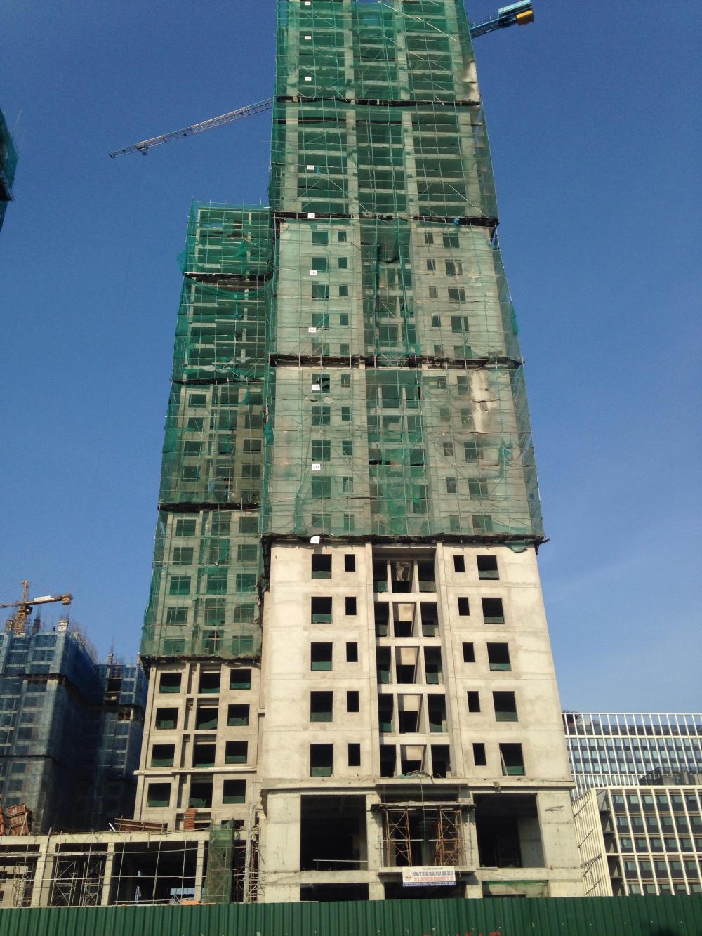 6 tòa đã xong thô, còn lại đang thi công từ tầng 20 đến 23