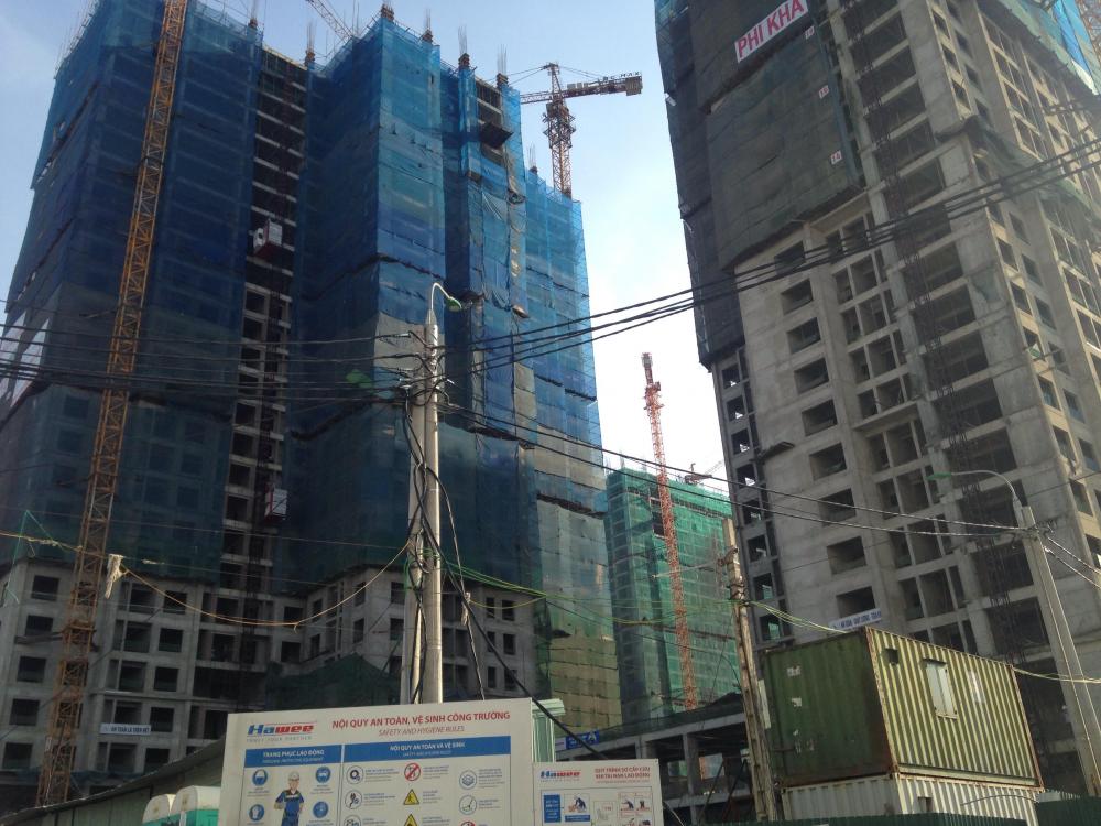 6 tòa đã xong thô, còn lại đang thi công từ tầng 20 đến 23