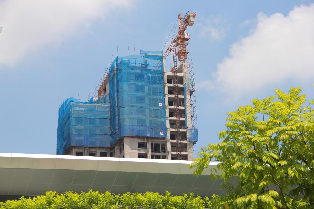 6 tòa đã xong thô, còn lại đang thi công từ tầng 21 đến 36