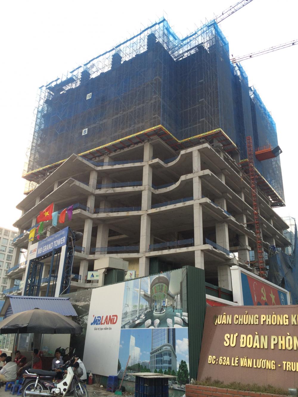 Dự án đang thi công tới mặt sàn tầng 2