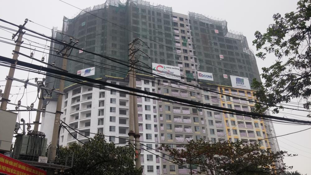 Dự án đã xây xong tầng 23 và đang hoàn thiện