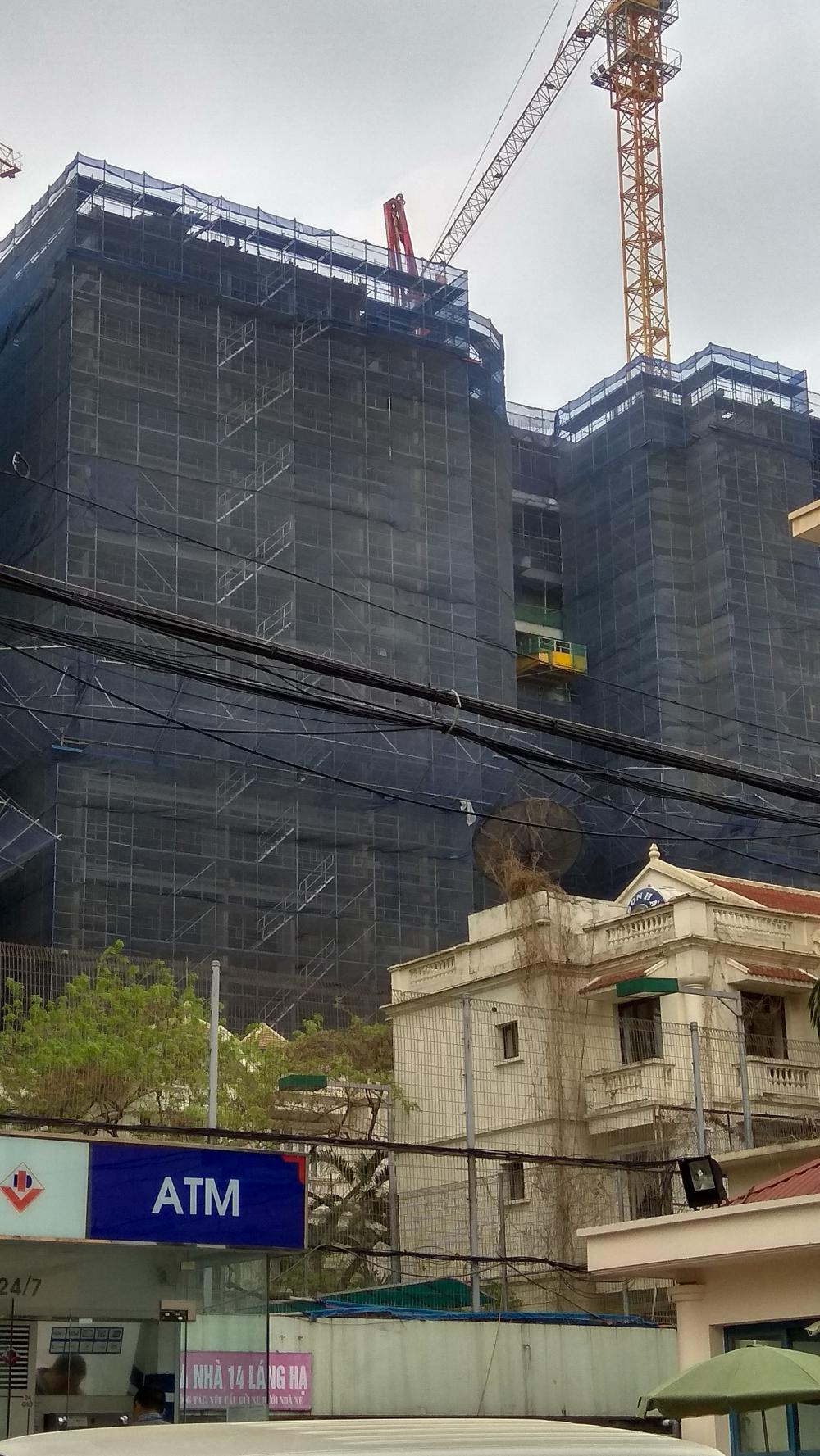 Dự án đang thi công tới mặt sàn tầng 13