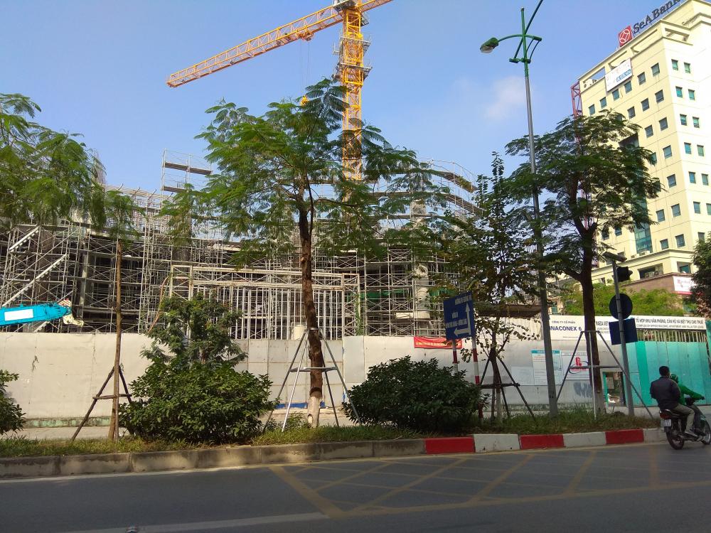 Dự án đang thi công tới mặt sàng tầng 3