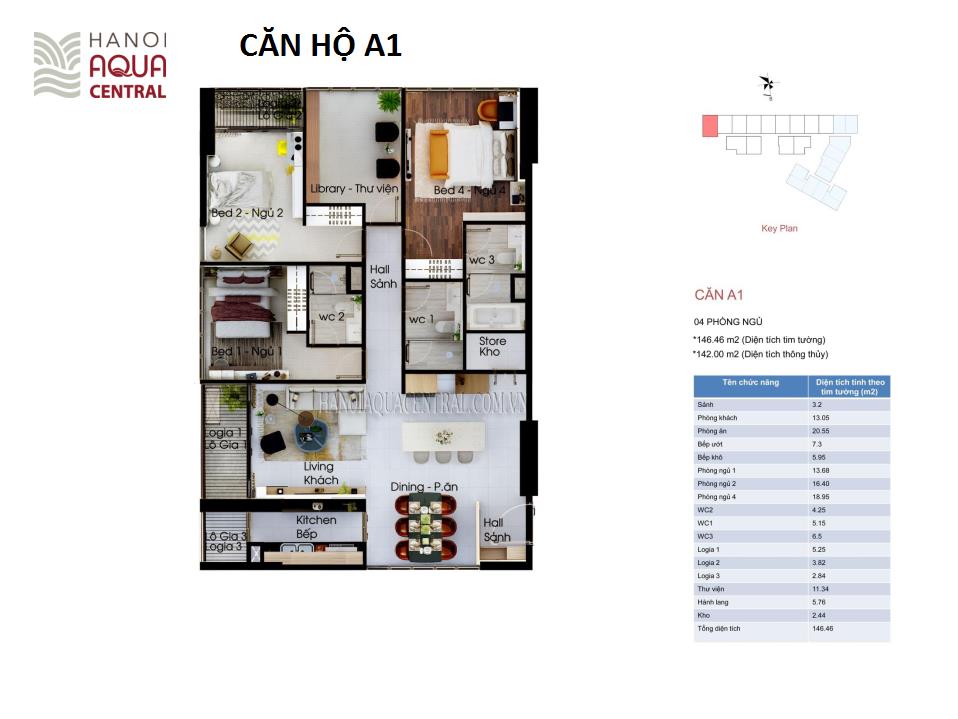 Thiết kế căn hộ A1