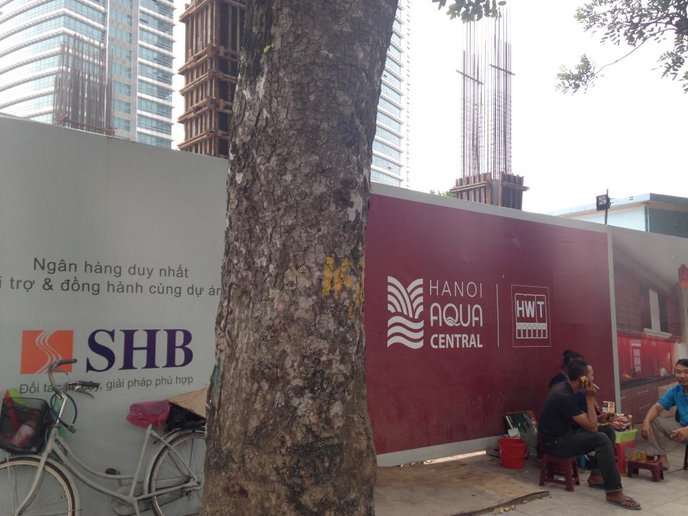 Dự án đang thi công mặt sàn những tầng đầu tiên