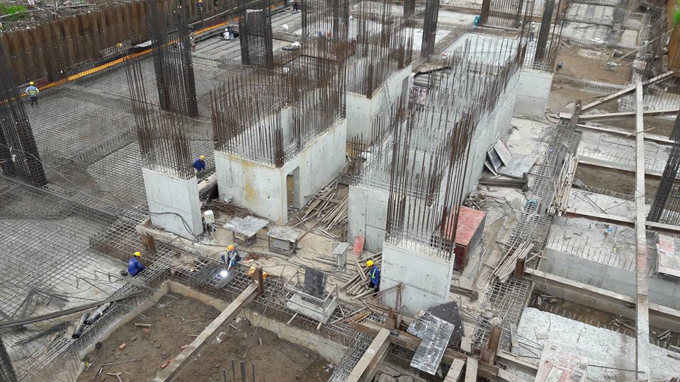 Dự án đang trong quá trình xây lên tầng