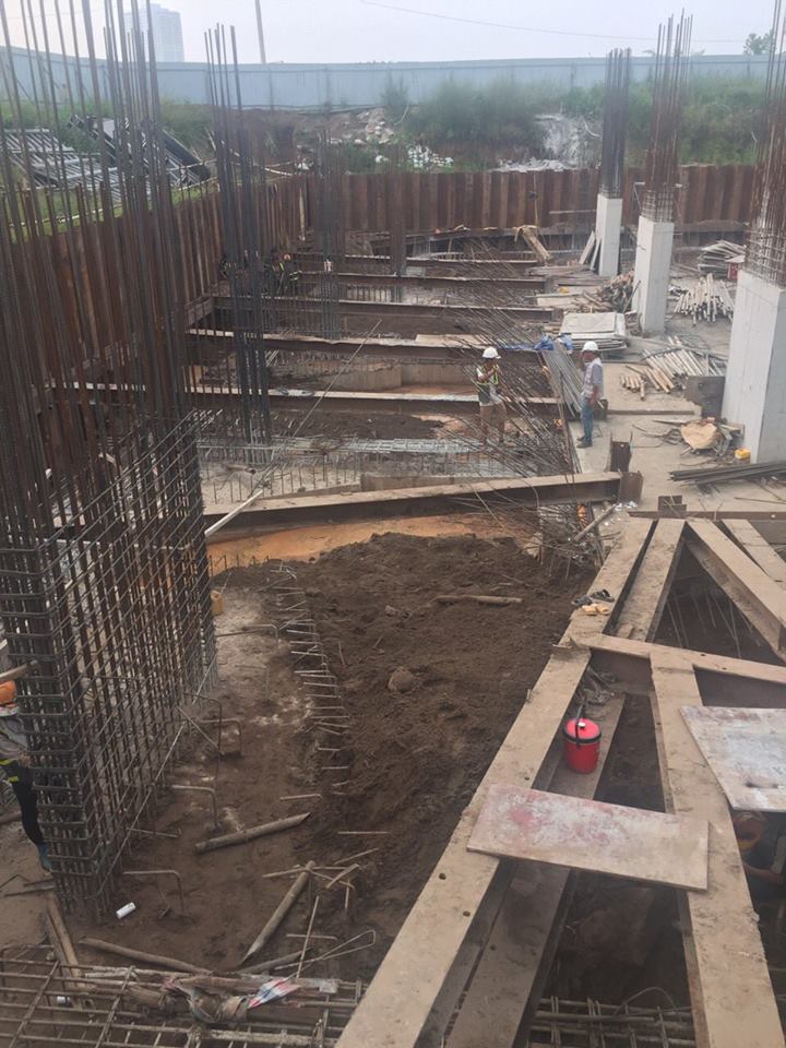 Dự án đang trong quá trình xây lên tầng