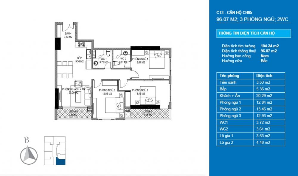 Thiết kế căn hộ CH05