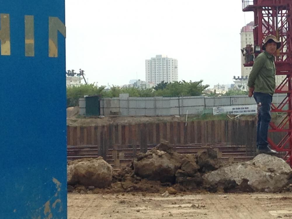 Dự án đang thi công móng, làm hầm