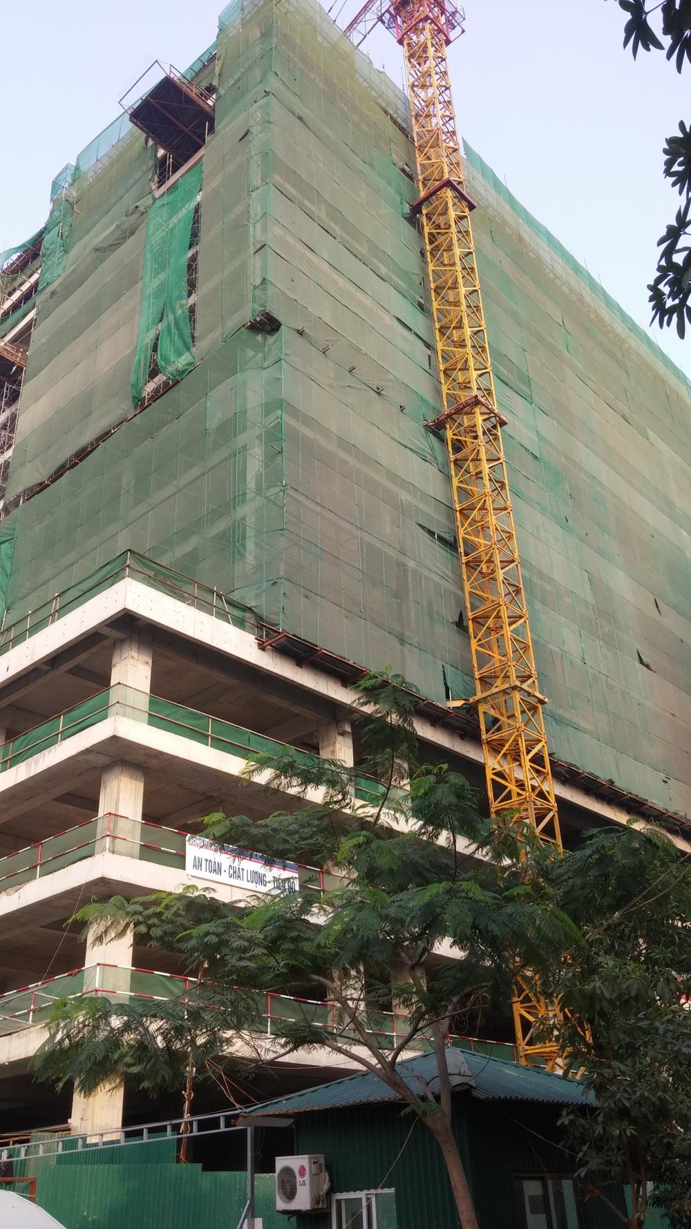 Dự án đang thi công tới mặt sàn tầng 16