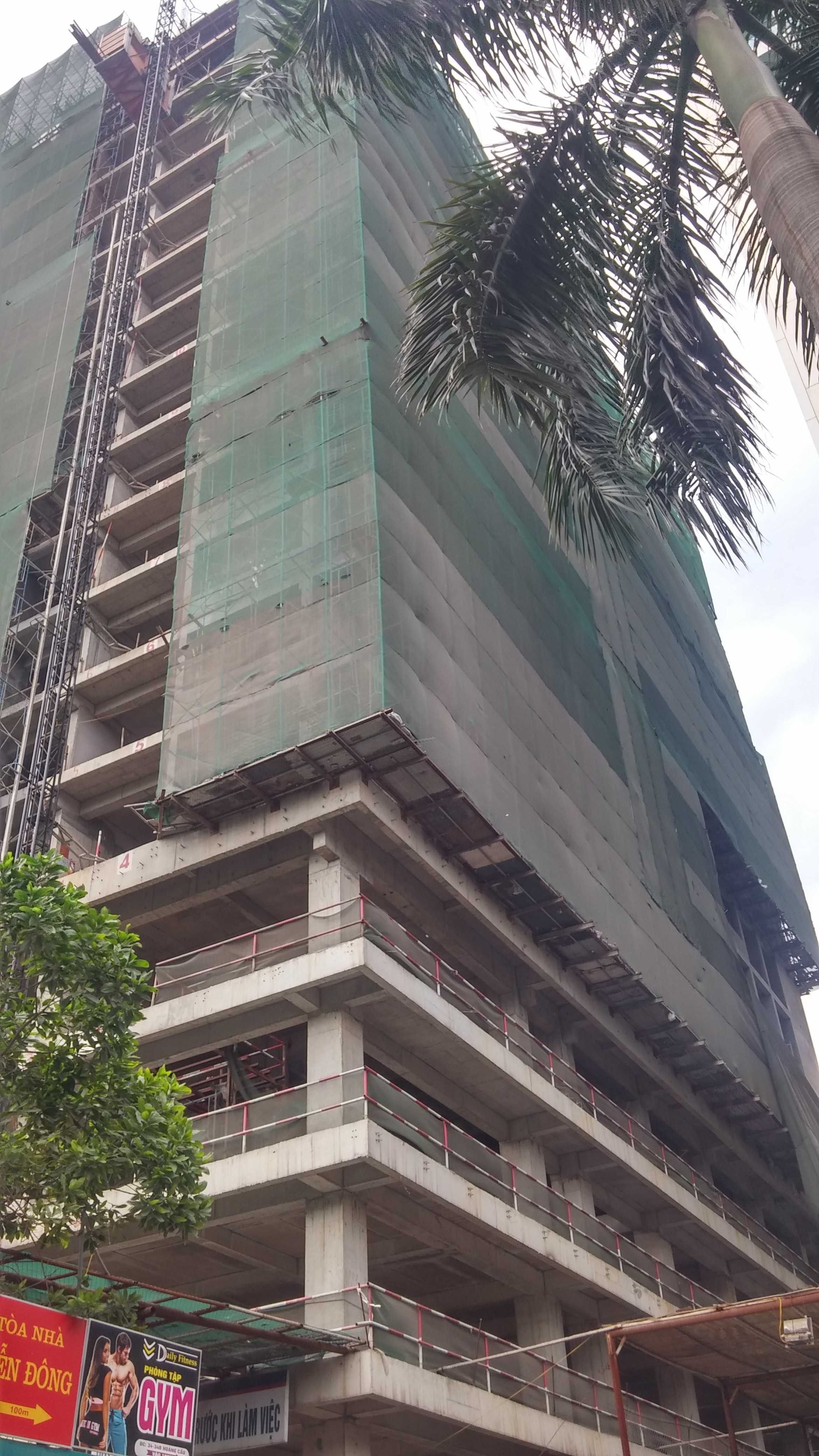 Dự án đang thi công tới tầng 19