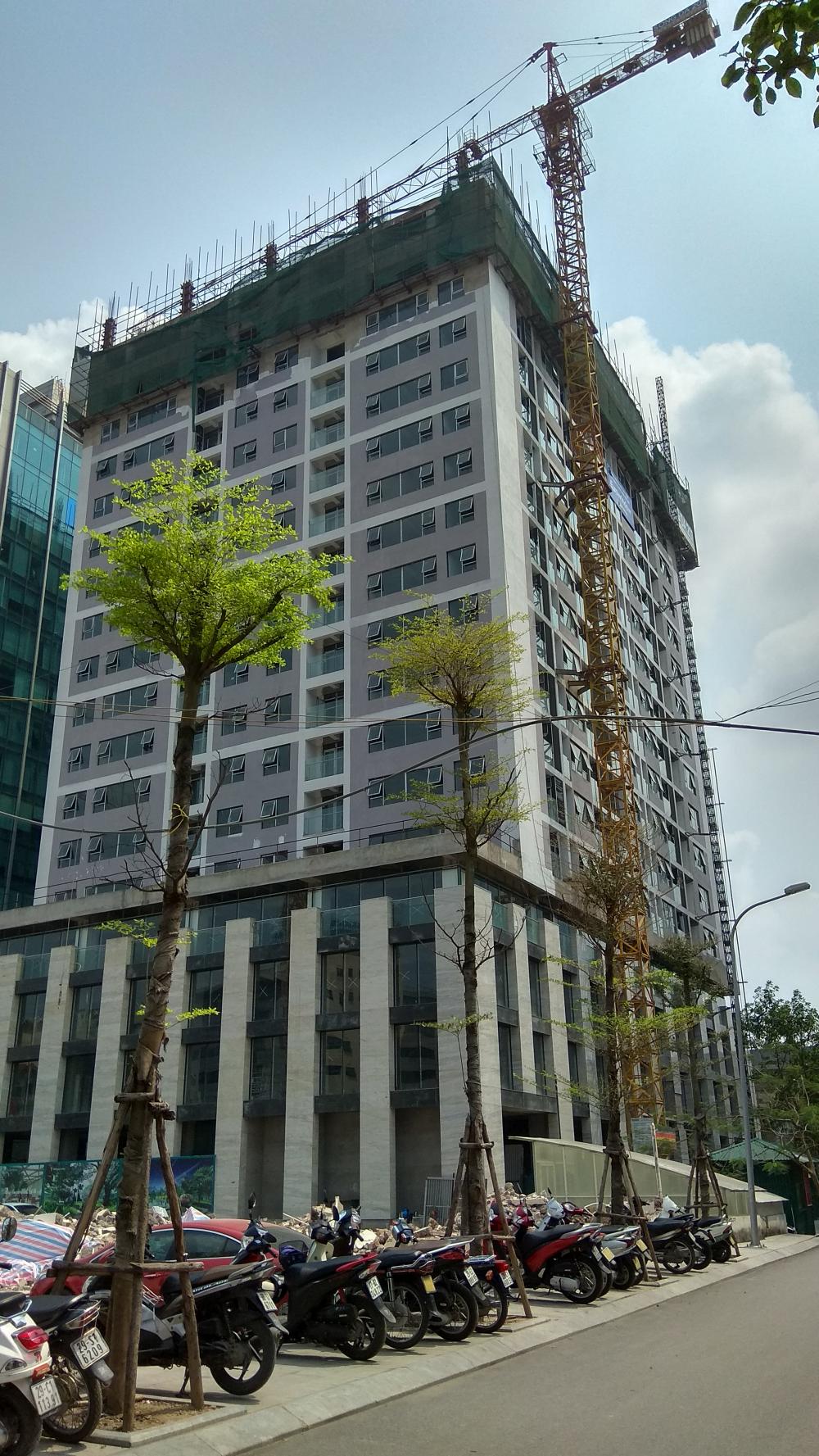 Dự án vẫn tiếp tục thi công tới mặt sàn tầng 19