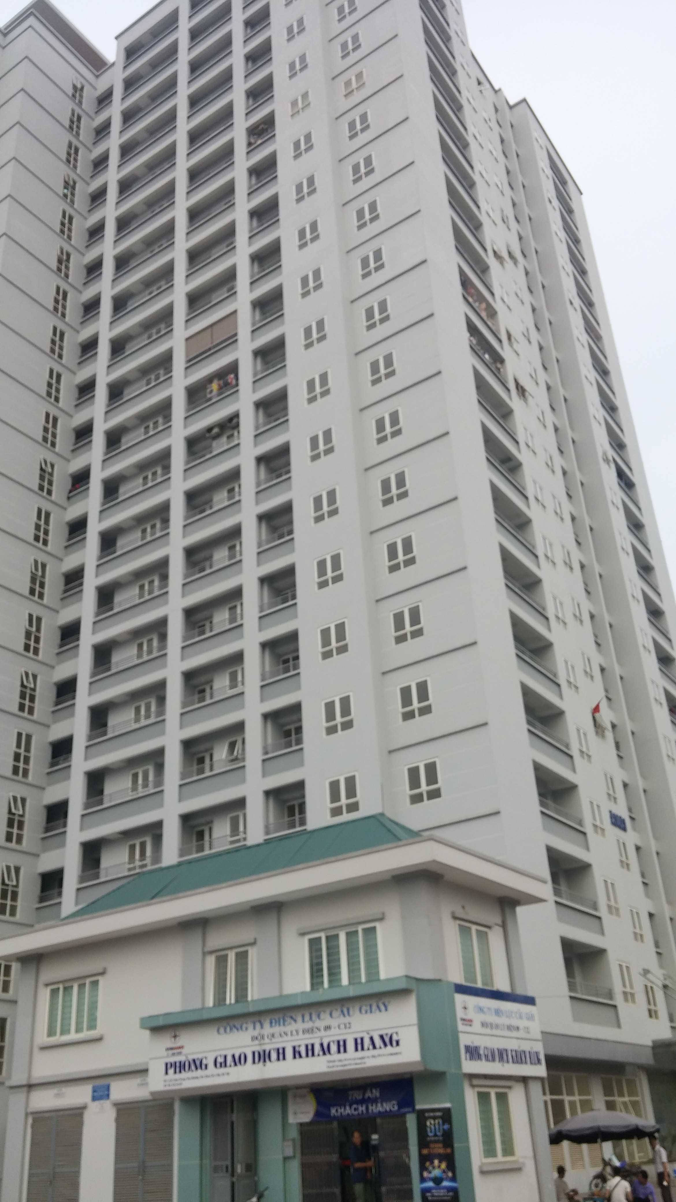 Một tòa đã hoàn thiện và đang bàn giao