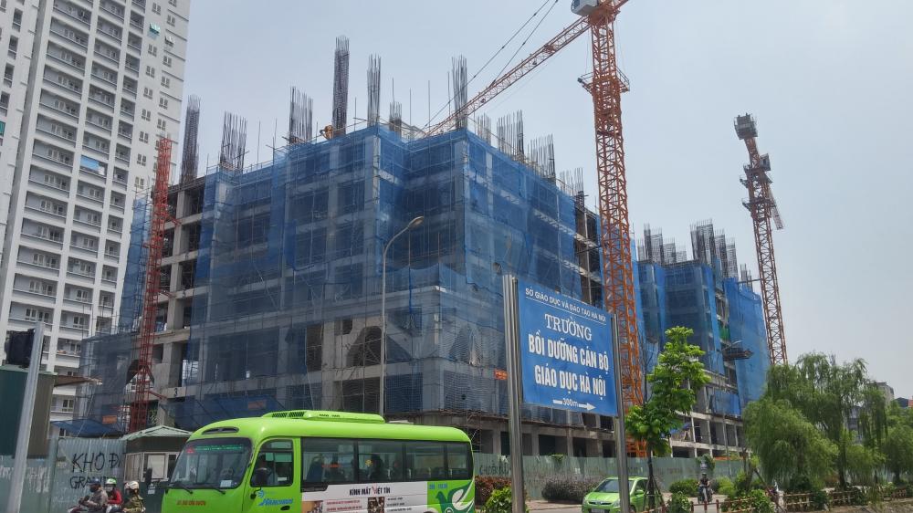 Tòa 31T1 và 30T2 đang thi công tới mặt sàn tầng 8