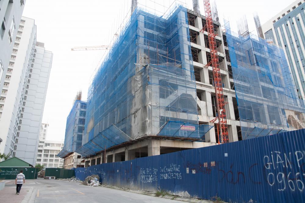 Tòa 31T1 và 30T2 đang thi công tới mặt sàn tầng 8