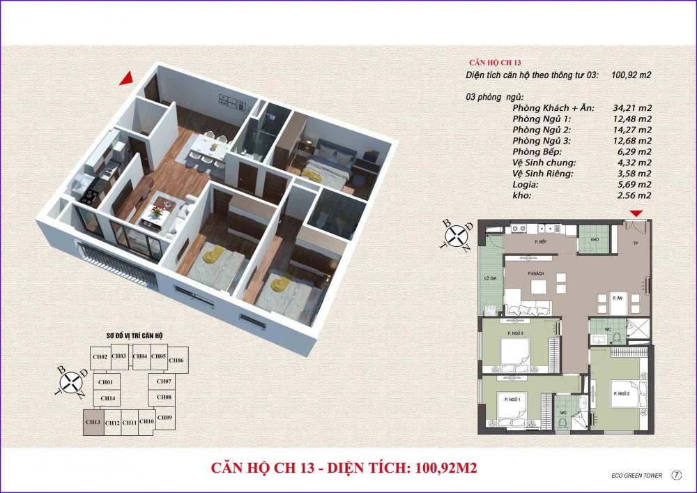 Thiết kế căn hộ 13
