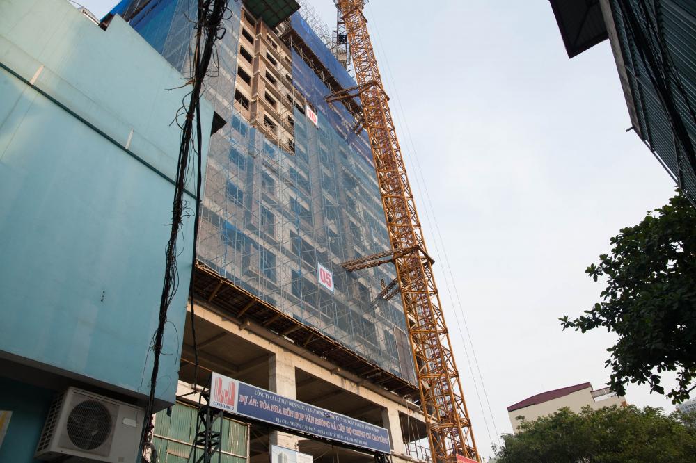 Dự án đã thi công tới tầng 17