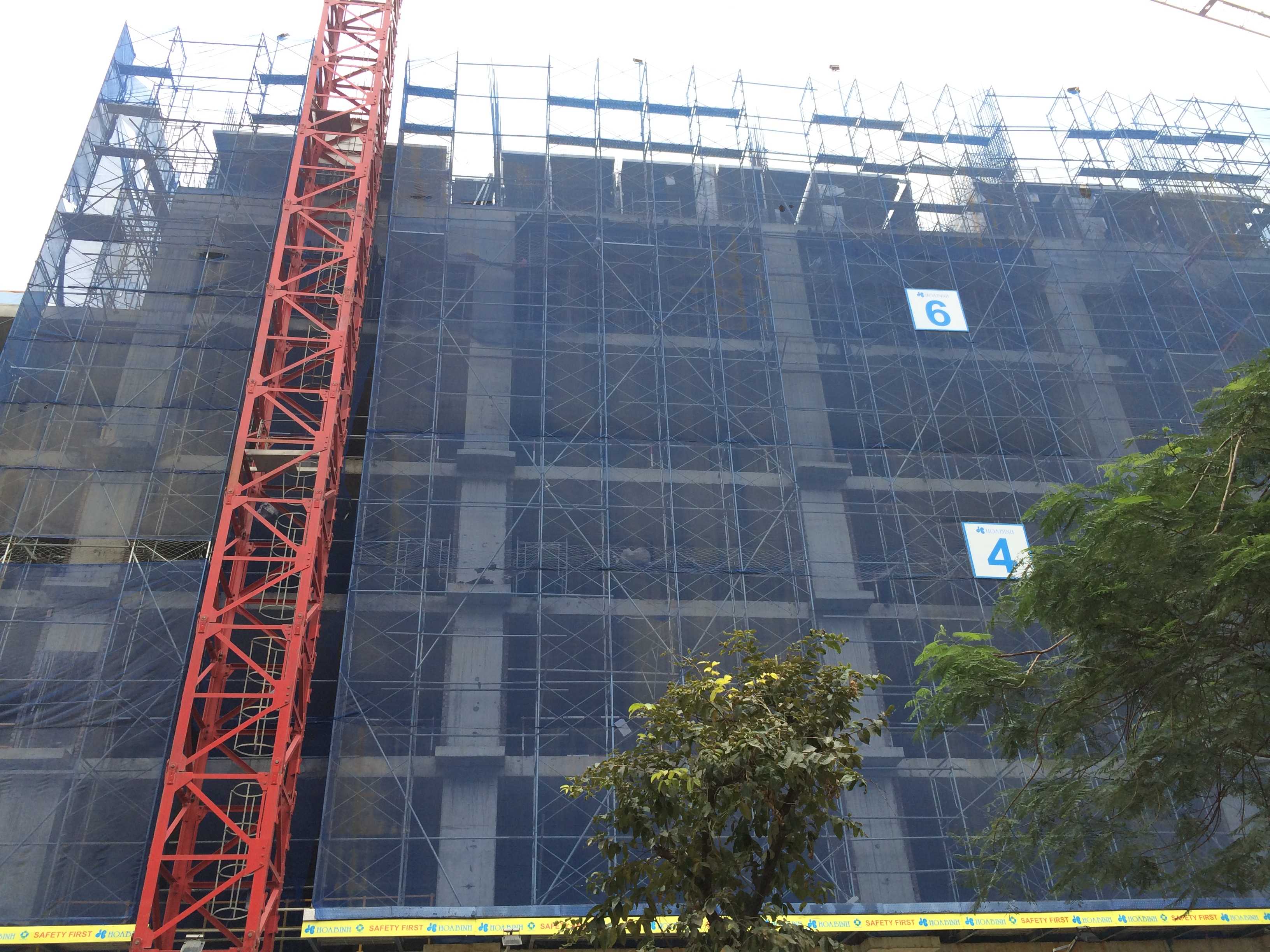 Dự án đang thi công tới mặt sàn tầng 8