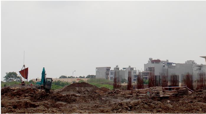 Dự án đang thi công móng