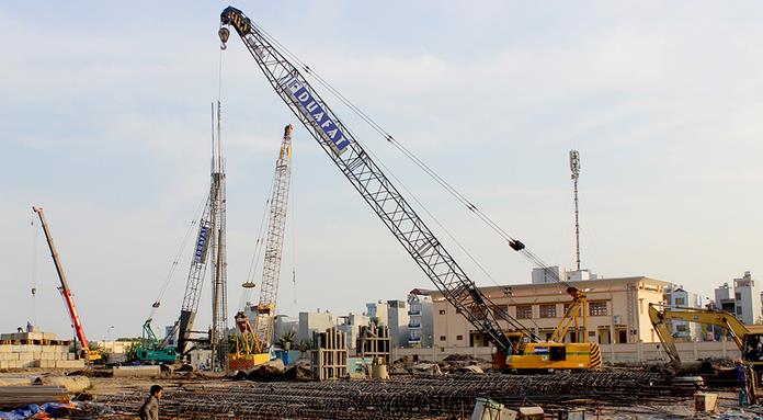 Dự án đang thi công móng