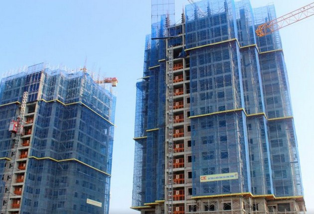 Dự án đang thi công phần thô