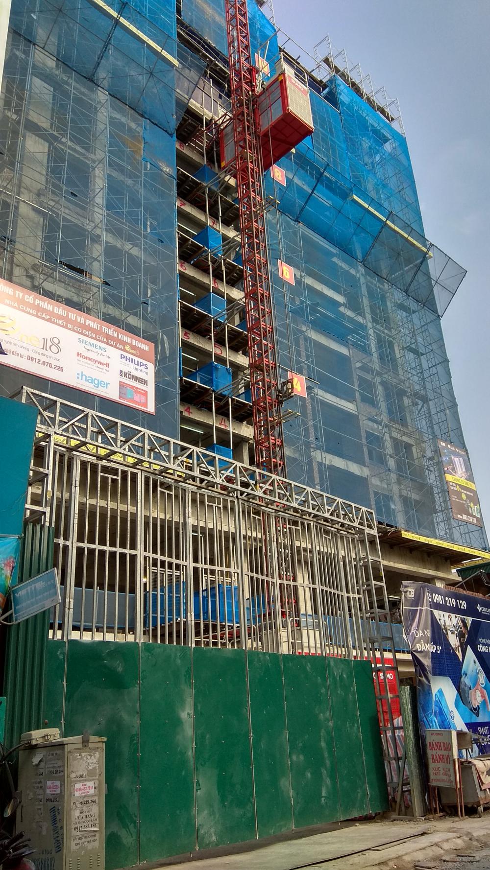 Dự án đang thi công tới tầng 12