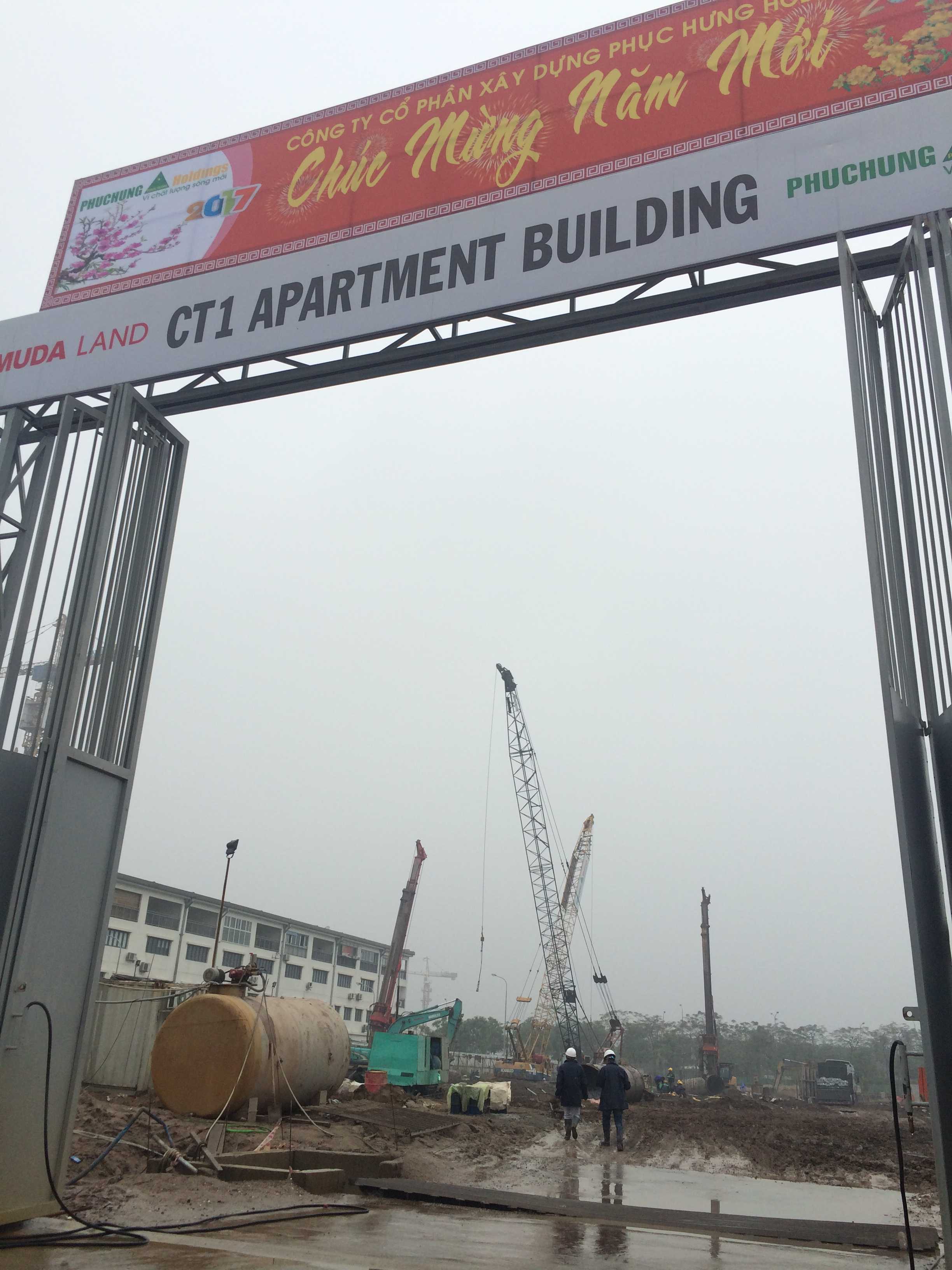 Dự án đang thi công móng