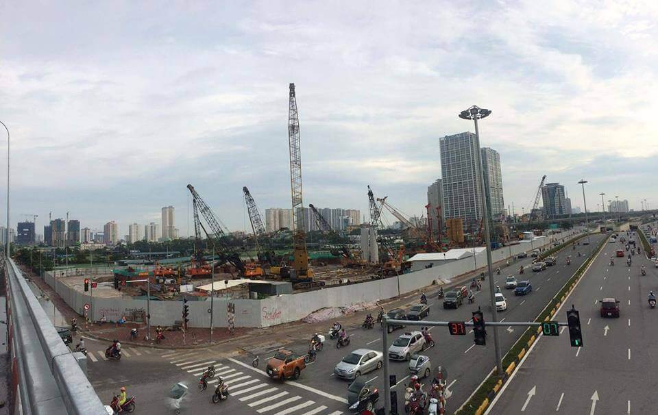 Dự án đang thi công tầng 1