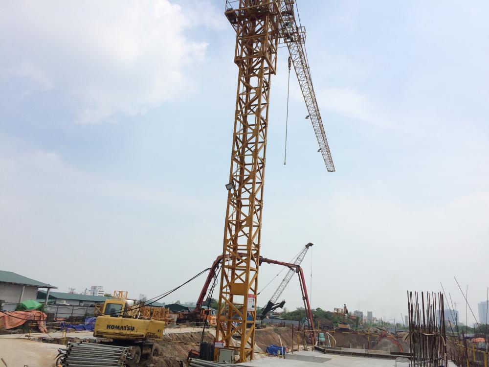 Dự án đang thi công móng hầm