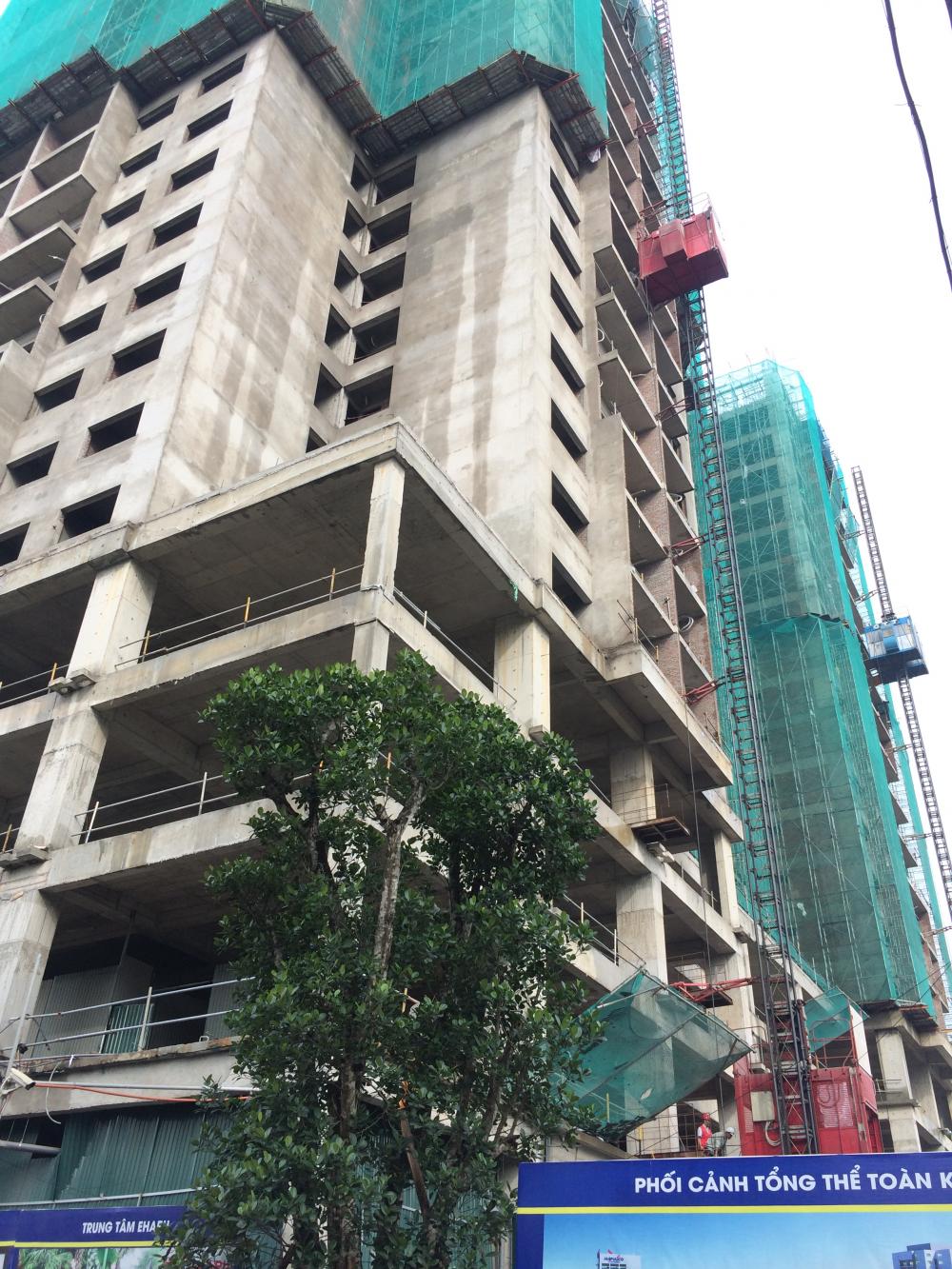 Dự án đang thi công tới mặt sàn tầng 19