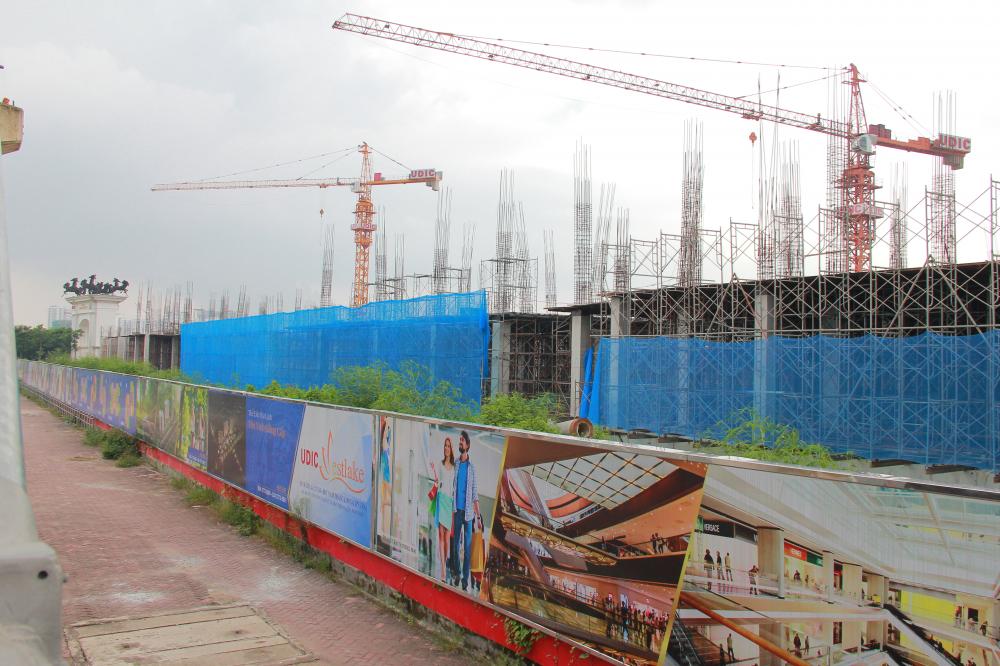 Dự án đang thi công đến mặt sàn tầng 2