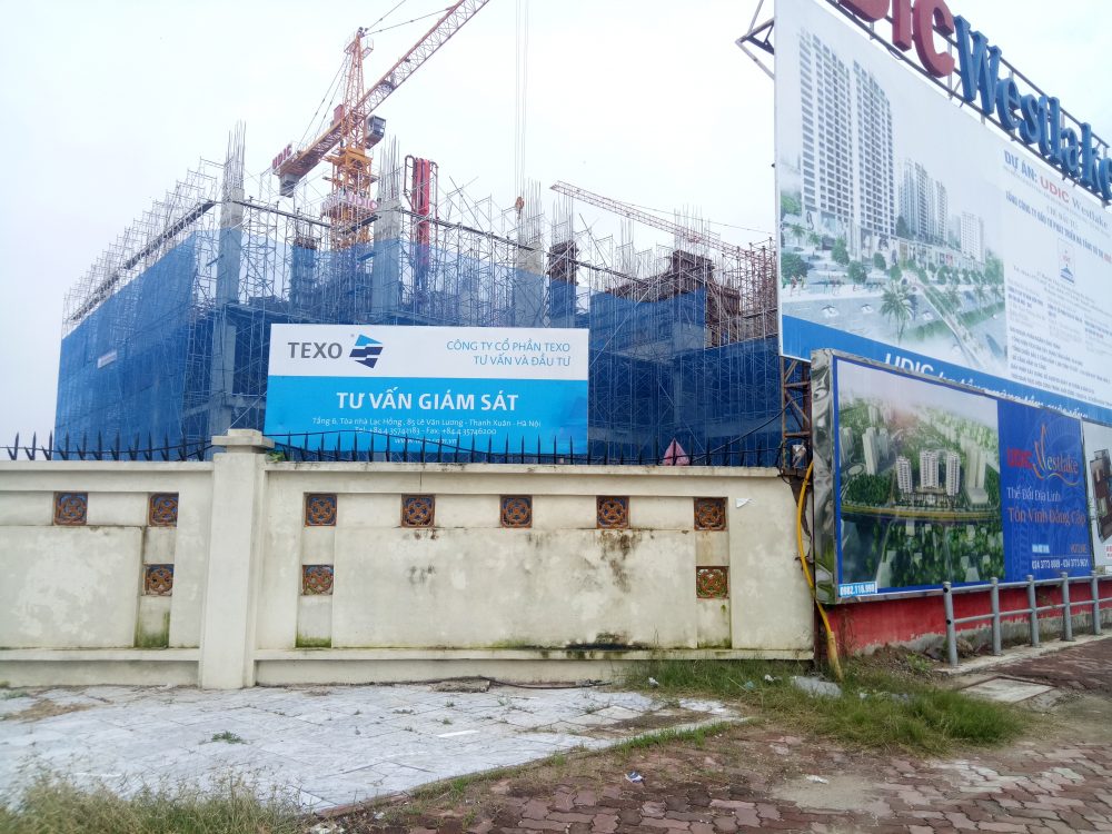 Dự án đang thi công đến mặt sàn tầng 4