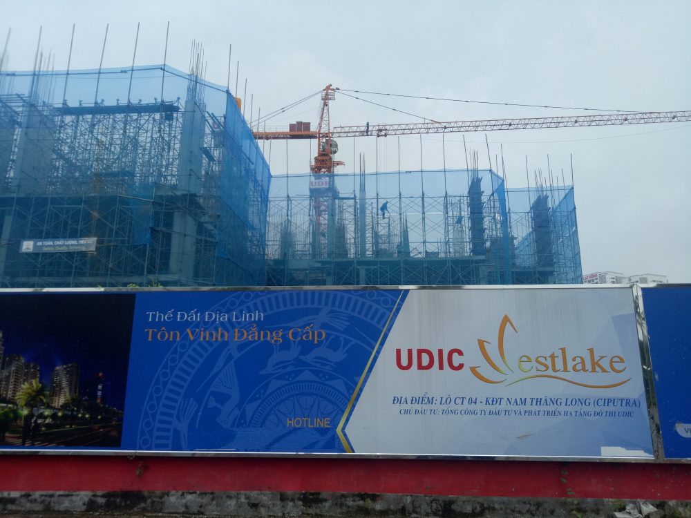 Dự án đang thi công đến mặt sàn tầng 4