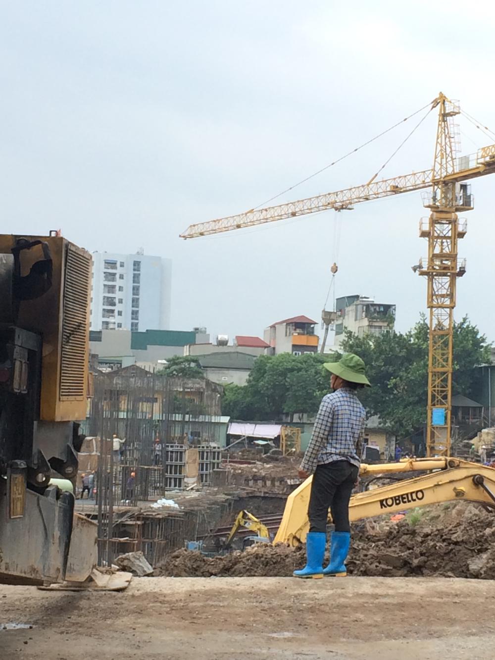 Dự án đang thi công móng hầm