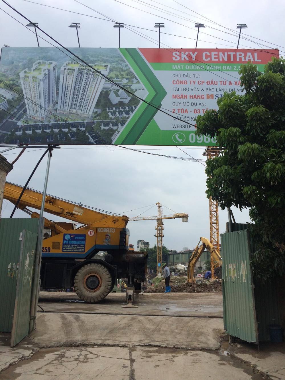 Dự án đang thi công móng hầm