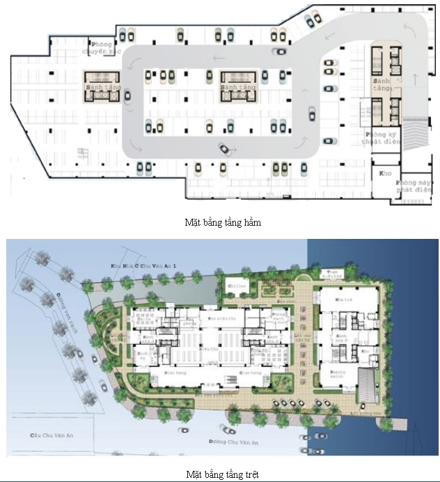 Tầng hầm và tầng trệt