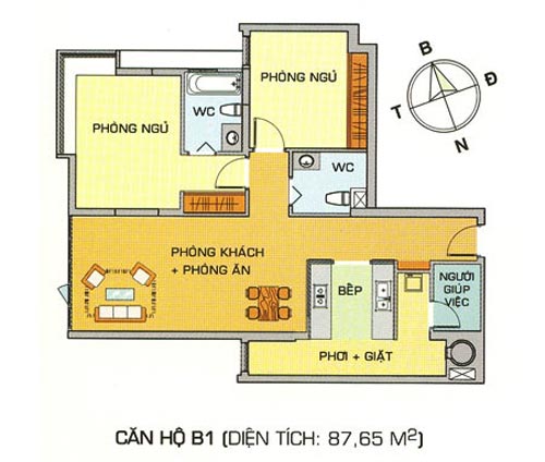 Thiết kế căn hộ B1