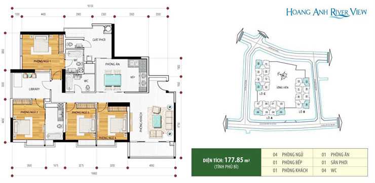 Căn hộ view sông