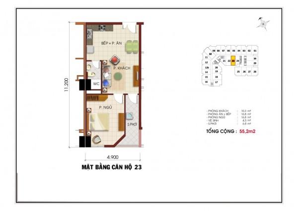 Thiết kế căn hộ 23