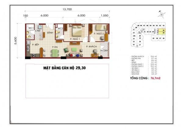 Thiết kế căn hộ 29, 30