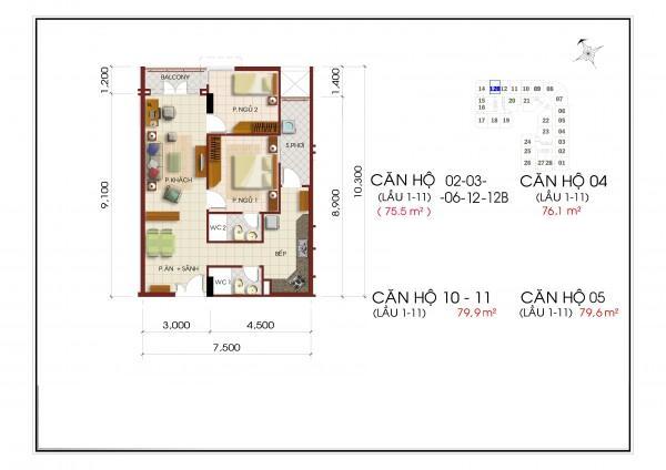 Thiết kế căn hộ 10-11